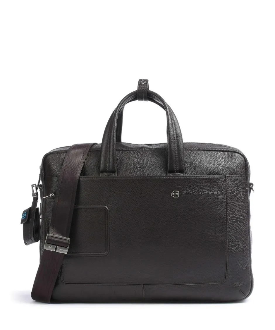 Piquadro Business- & Laptop Bags-VIBE Briefcase 15″ grained cow leather