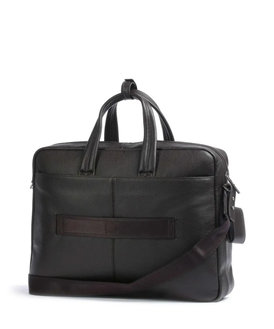 Piquadro Business- & Laptop Bags-VIBE Briefcase 15″ grained cow leather