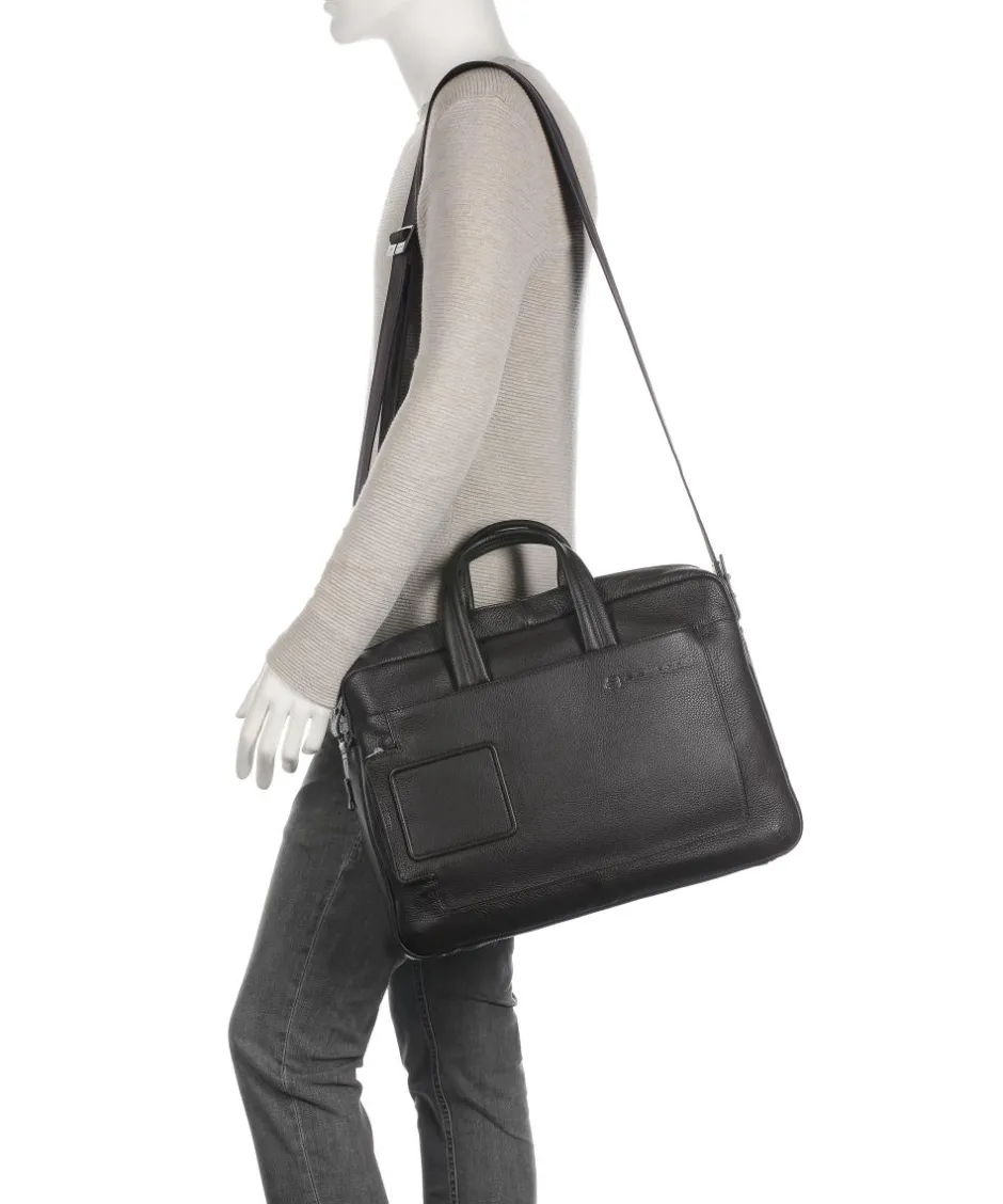 Piquadro Business- & Laptop Bags-VIBE Briefcase 15″ grained cow leather