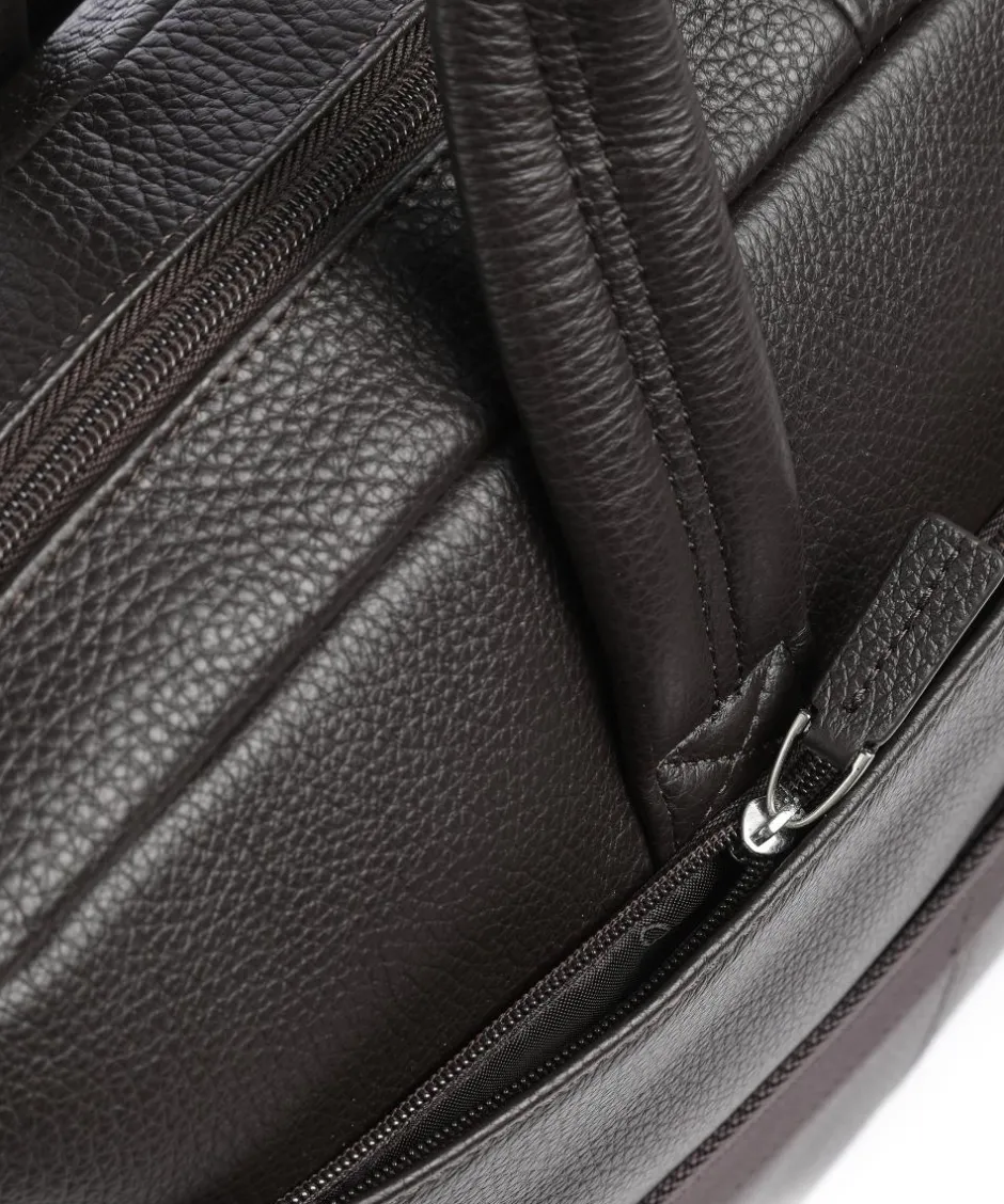 Piquadro Business- & Laptop Bags-VIBE Briefcase 15″ grained cow leather