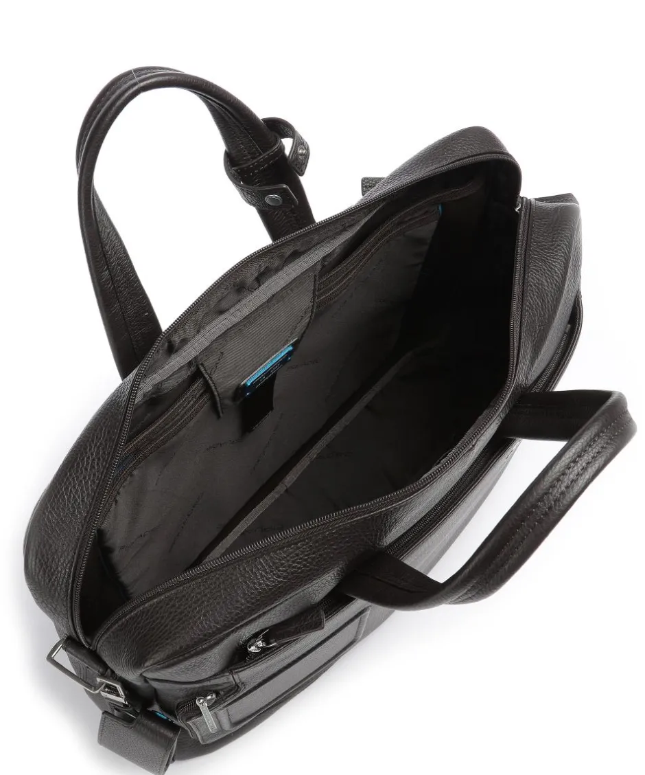 Piquadro Business- & Laptop Bags-VIBE Briefcase 15″ grained cow leather
