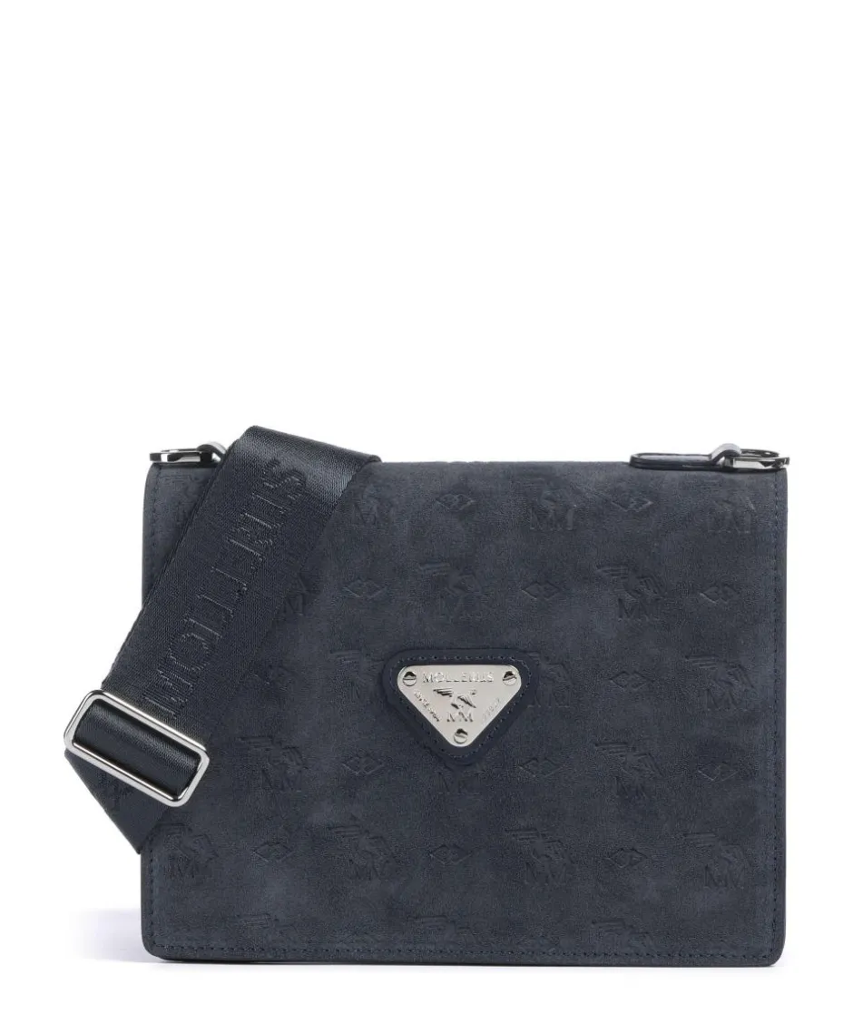 Maison Mollerus Crossbody Bags-Vinour Vinerus Melide Crossbody bag canvas, smooth calfskin, brushed calfskin