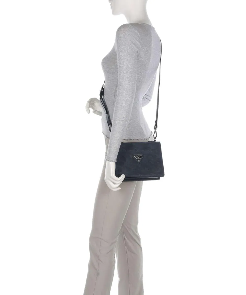 Maison Mollerus Crossbody Bags-Vinour Vinerus Melide Crossbody bag canvas, smooth calfskin, brushed calfskin