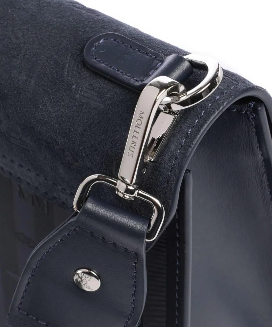 Maison Mollerus Crossbody Bags-Vinour Vinerus Melide Crossbody bag canvas, smooth calfskin, brushed calfskin