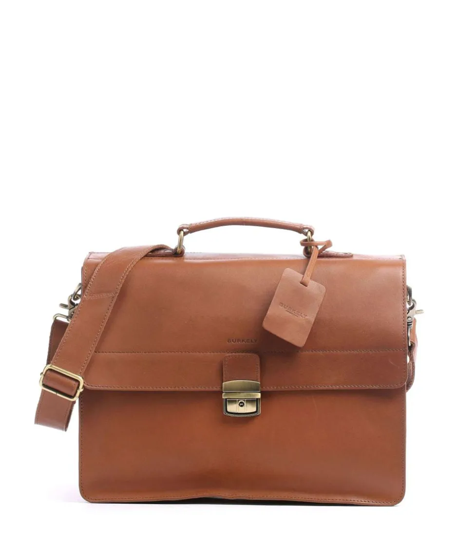 Burkely Business- & Laptop Bags-Vintage Dean Briefcase calfskin