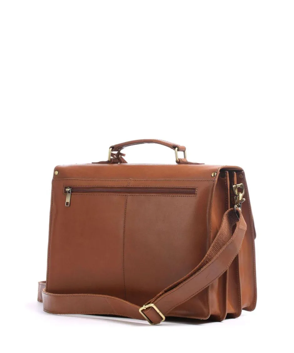 Burkely Business- & Laptop Bags-Vintage Dean Briefcase calfskin