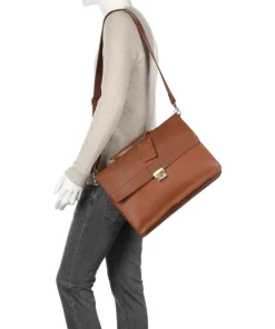 Burkely Business- & Laptop Bags-Vintage Dean Briefcase calfskin