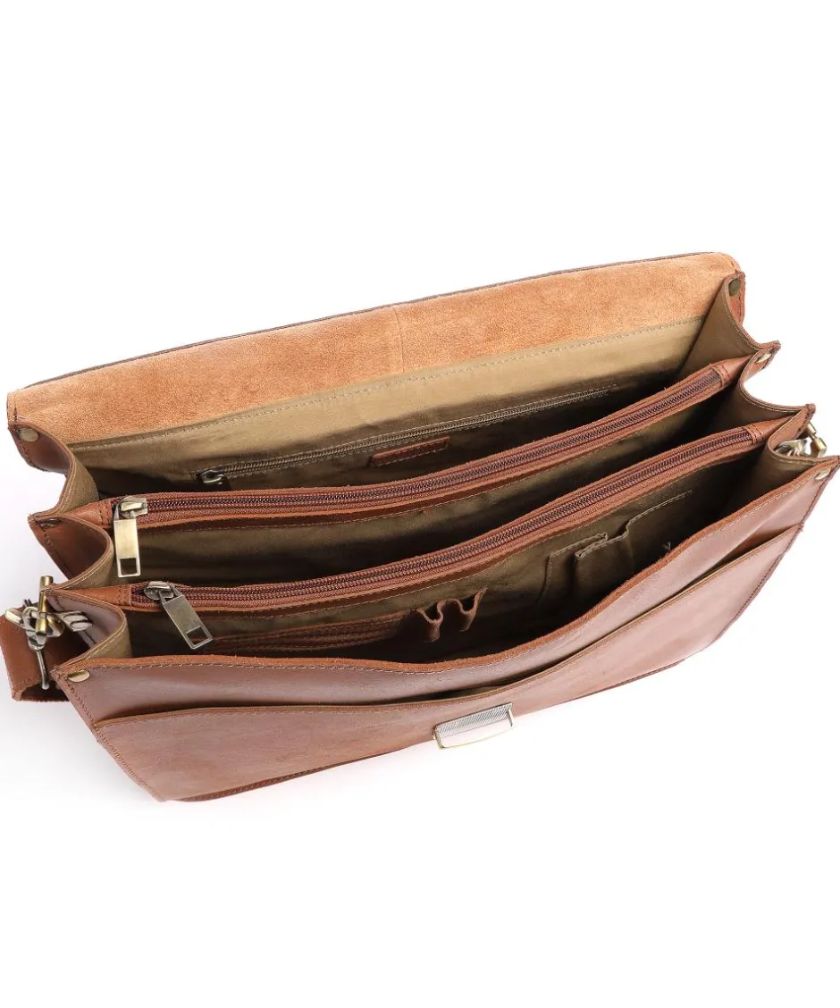 Burkely Business- & Laptop Bags-Vintage Dean Briefcase calfskin