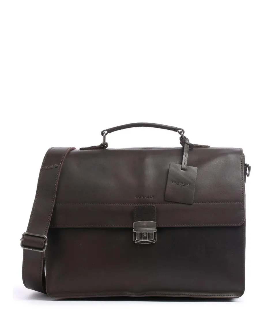 Burkely Business- & Laptop Bags-Vintage Dean Briefcase calfskin