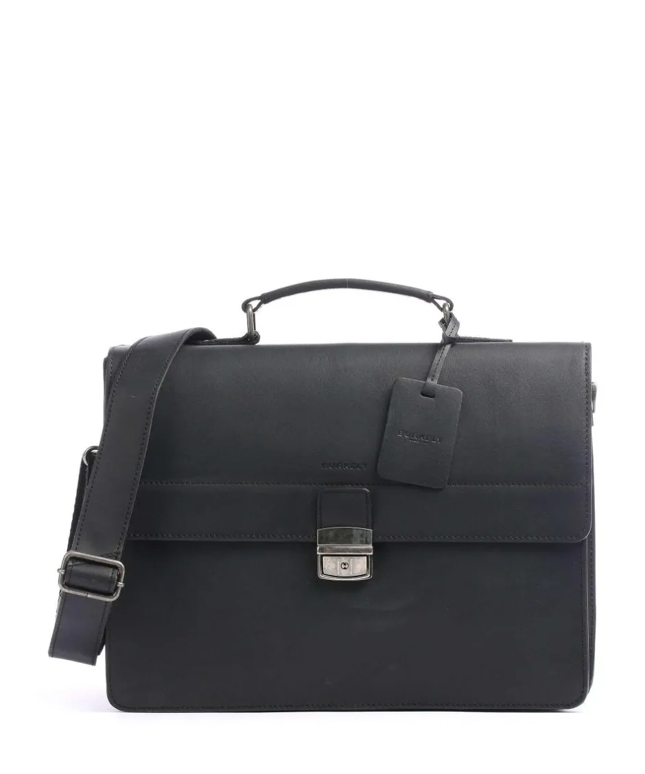 Burkely Business- & Laptop Bags-Vintage Dean Briefcase calfskin