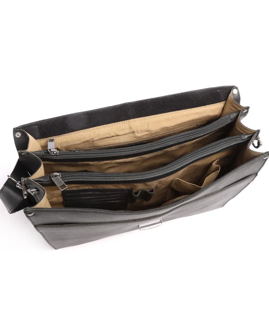 Burkely Business- & Laptop Bags-Vintage Dean Briefcase calfskin