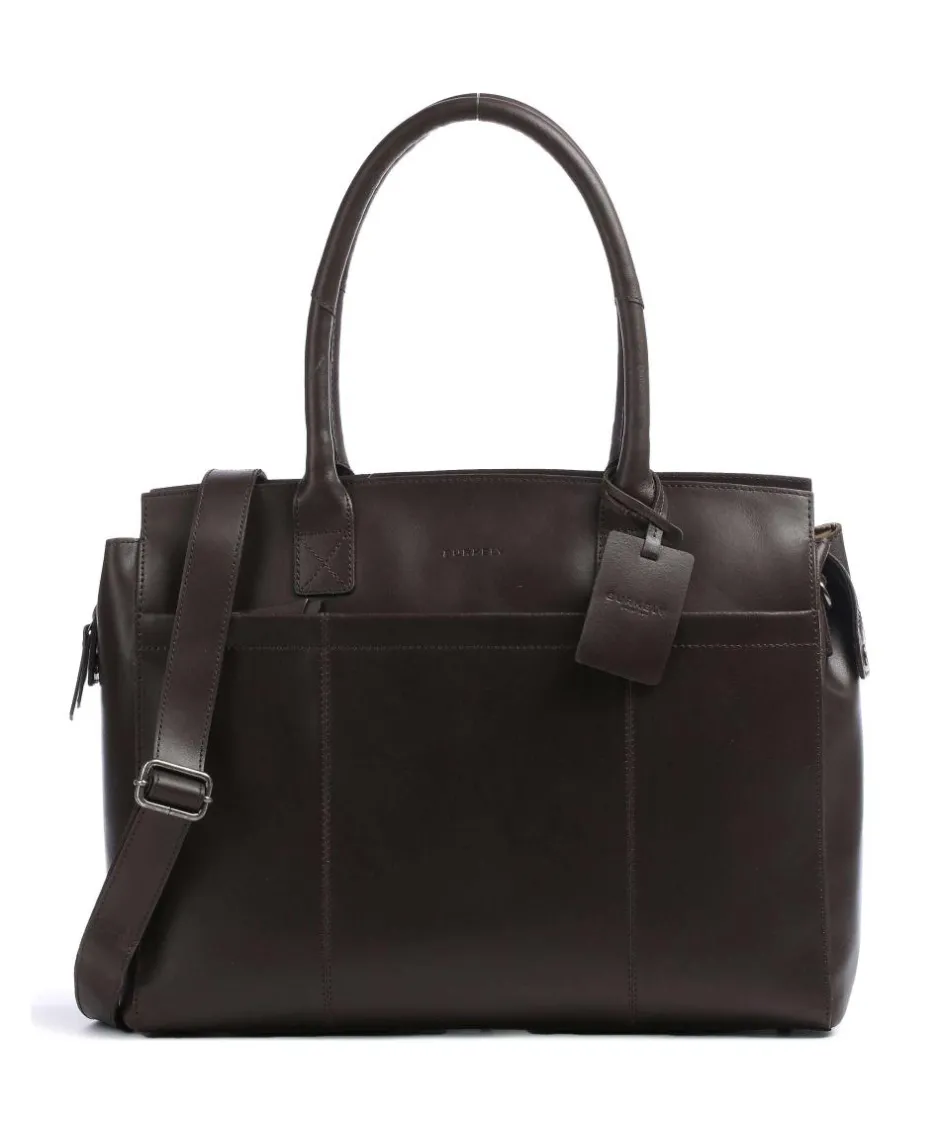 Burkely Business- & Laptop Bags|Tote Bags-Vintage Doris Tote bag 15″ fine grain leather