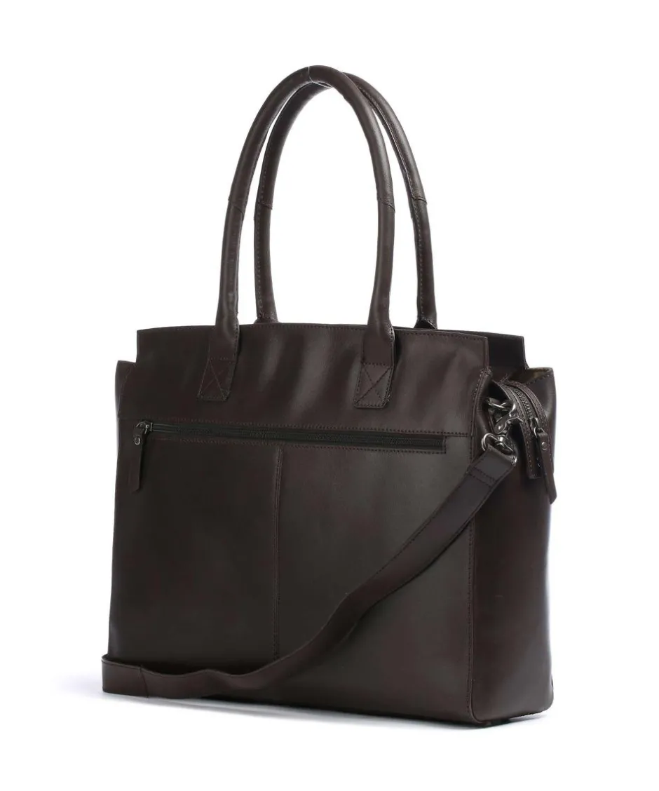 Burkely Business- & Laptop Bags|Tote Bags-Vintage Doris Tote bag 15″ fine grain leather