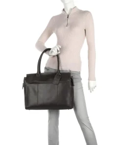 Burkely Business- & Laptop Bags|Tote Bags-Vintage Doris Tote bag 15″ fine grain leather