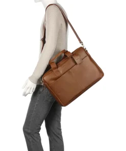 Burkely Business- & Laptop Bags-Vintage Jesse Briefcase 15″ leather