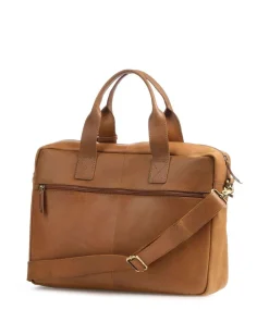 Burkely Business- & Laptop Bags-Vintage River Worker Briefcase 15″ fine grain leather
