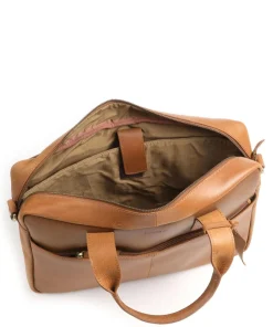 Burkely Business- & Laptop Bags-Vintage River Worker Briefcase 15″ fine grain leather