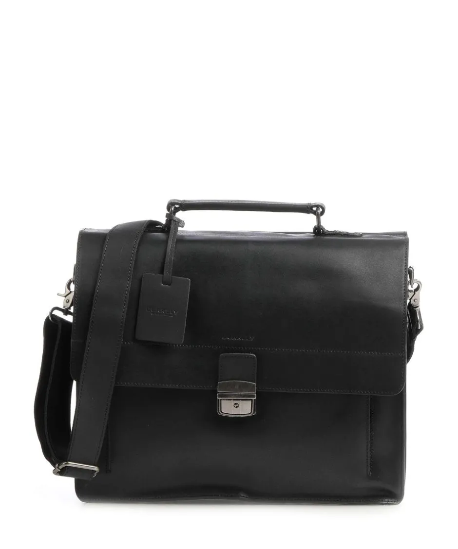 Burkely Business- & Laptop Bags-Vintage Scott Briefcase fine grain leather