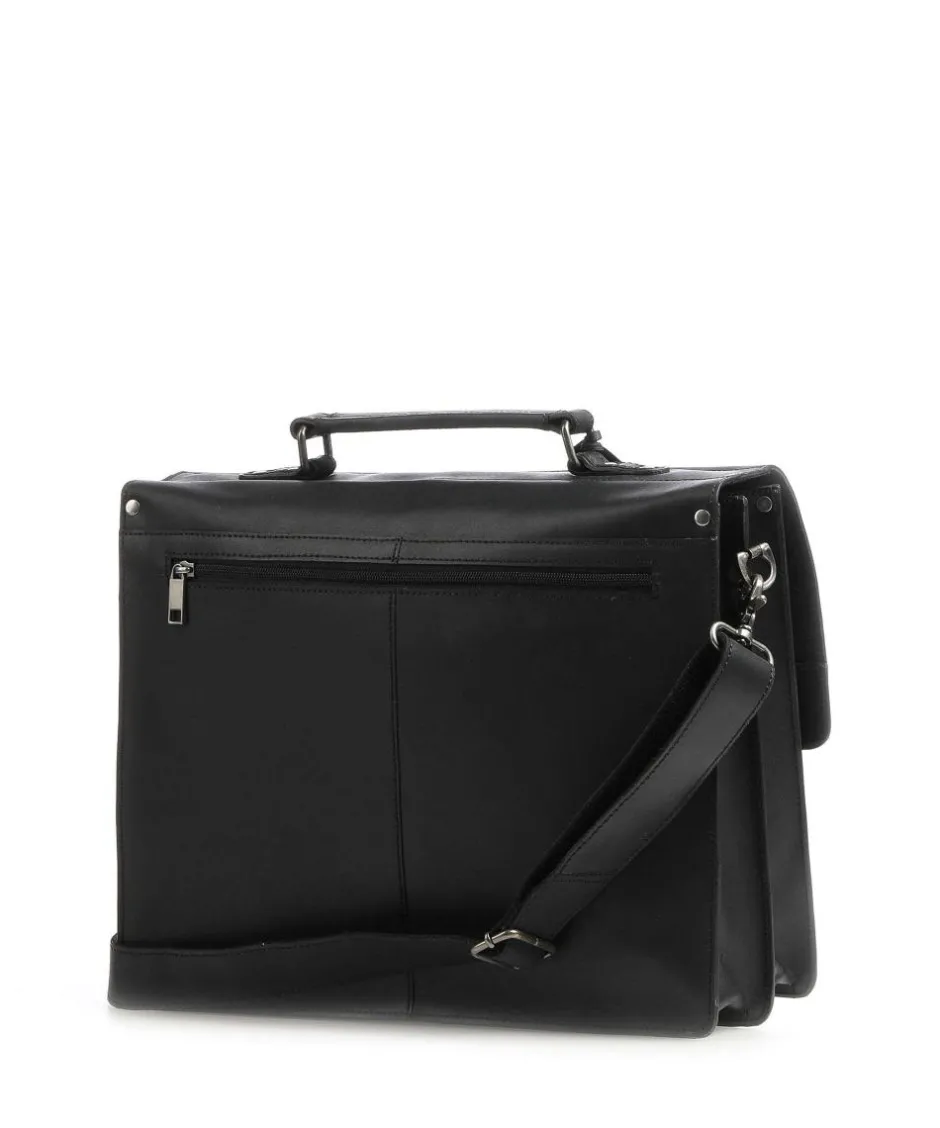 Burkely Business- & Laptop Bags-Vintage Scott Briefcase fine grain leather