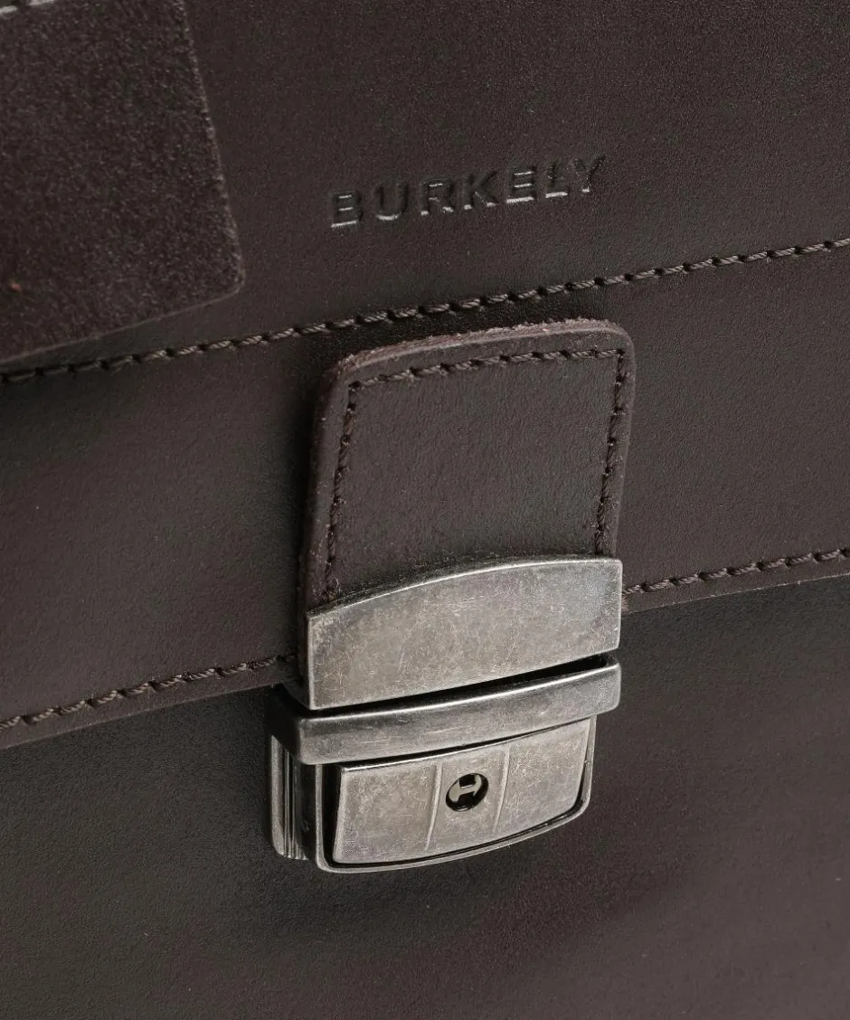 Burkely Business- & Laptop Bags-Vintage Scott Briefcase fine grain leather