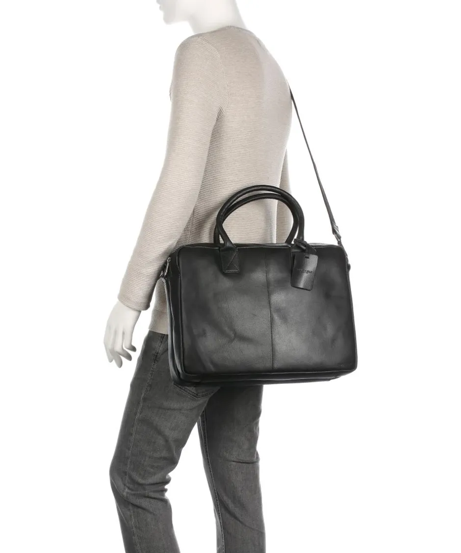 Burkely Business- & Laptop Bags-Vintage Taylor Worker Briefcase grained leather