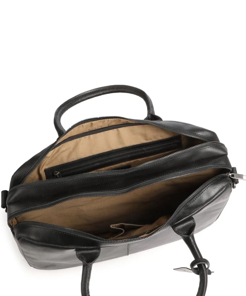 Burkely Business- & Laptop Bags-Vintage Taylor Worker Briefcase grained leather