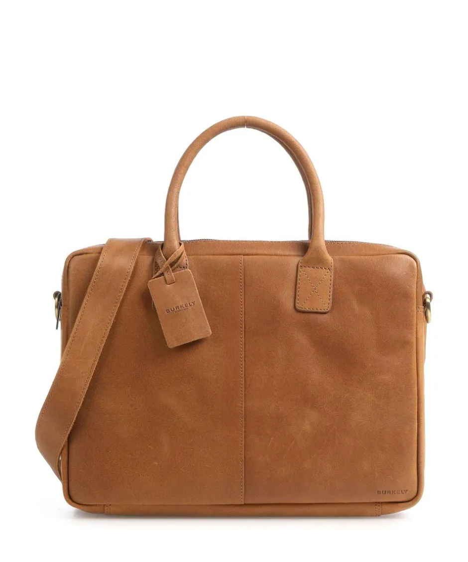 Burkely Business- & Laptop Bags-Vintage Taylor Worker Briefcase grained leather