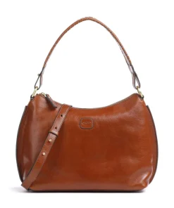 Brics Shoulder Bags|Hobo Bags-Volterra Hobo bag fine grain leather