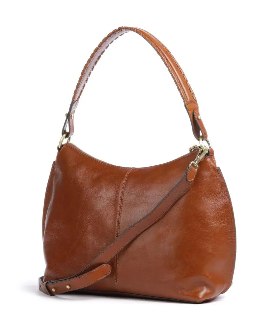 Brics Shoulder Bags|Hobo Bags-Volterra Hobo bag fine grain leather