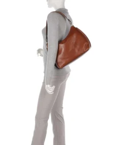 Brics Shoulder Bags|Hobo Bags-Volterra Hobo bag fine grain leather