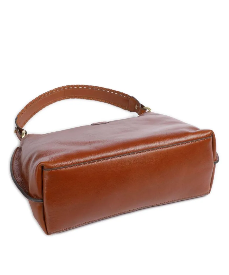Brics Shoulder Bags|Hobo Bags-Volterra Hobo bag fine grain leather