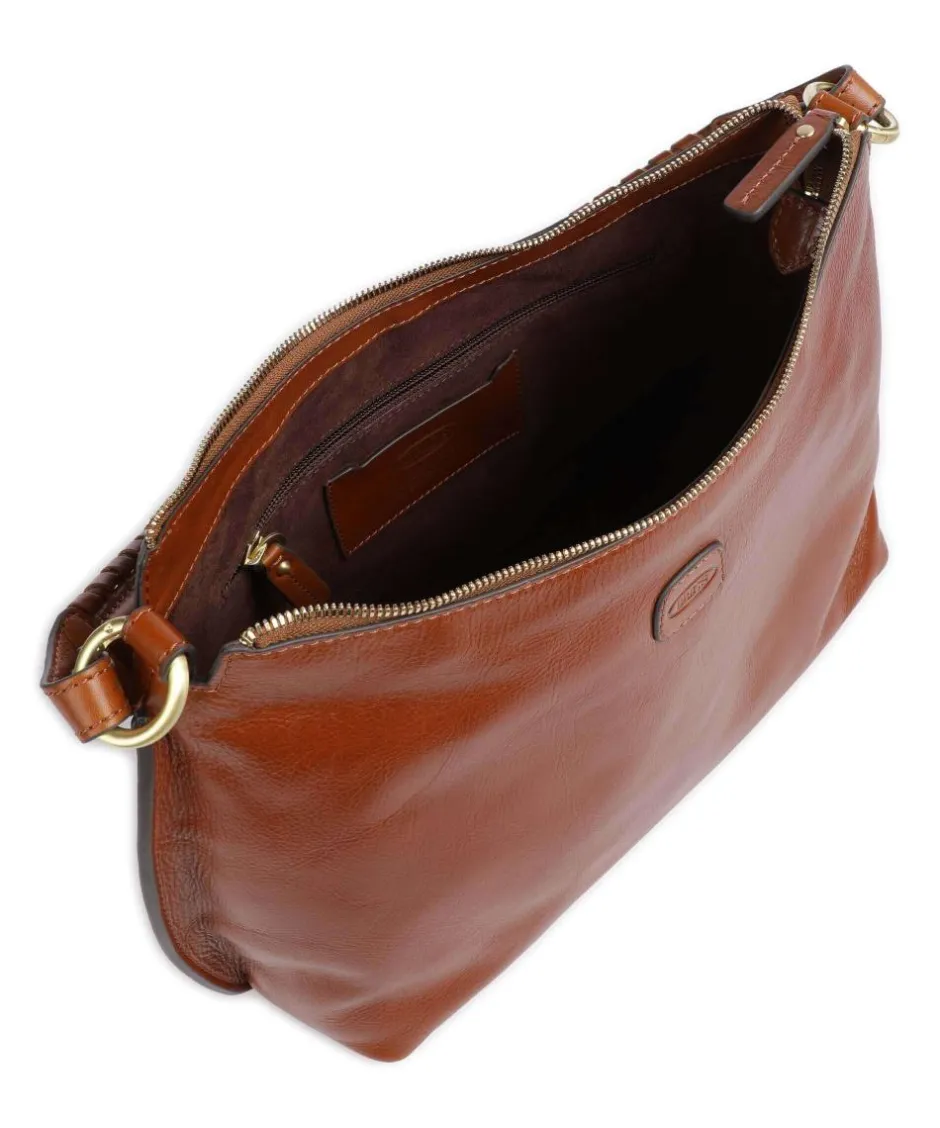 Brics Shoulder Bags|Hobo Bags-Volterra Hobo bag fine grain leather