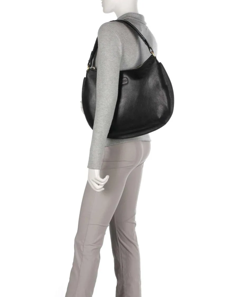 Brics Shoulder Bags|Hobo Bags-Volterra Hobo bag fine grain cow leather