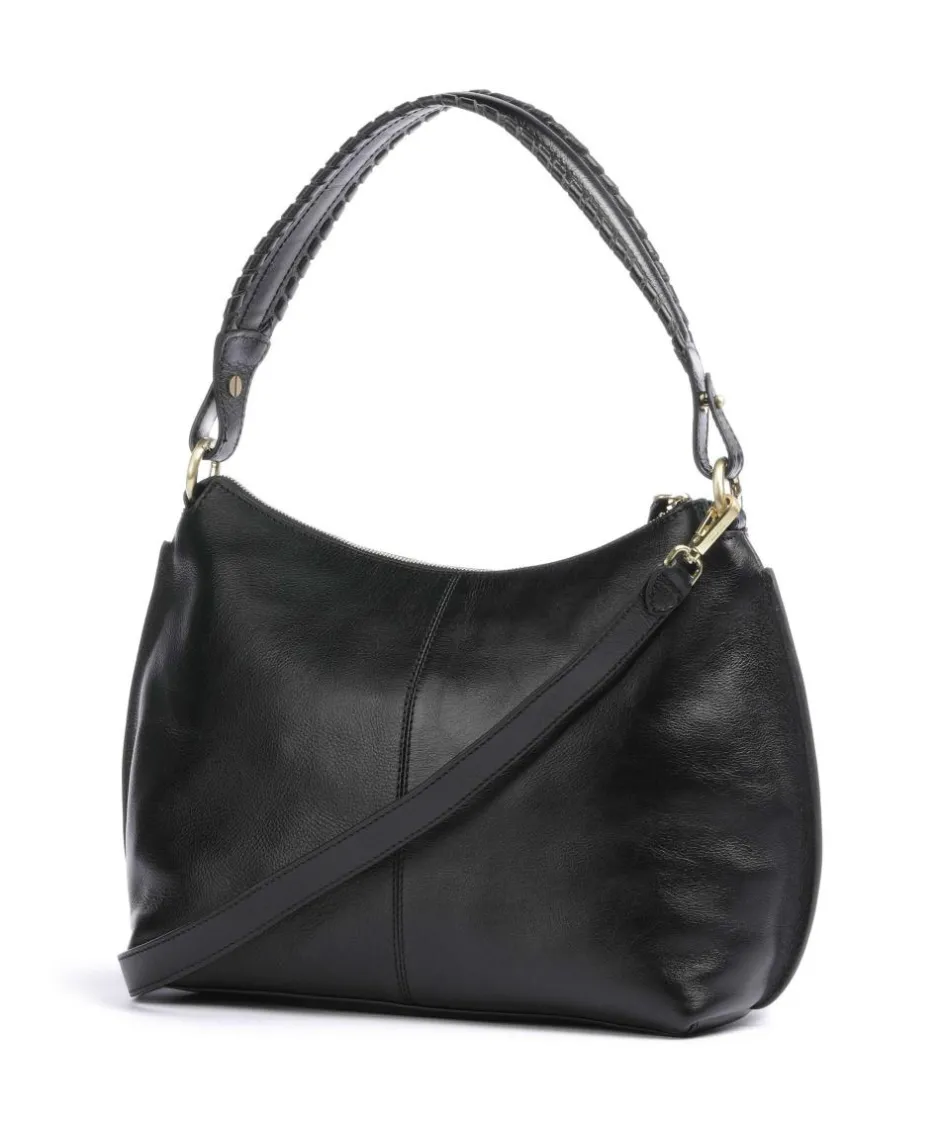 Brics Shoulder Bags|Hobo Bags-Volterra Hobo bag fine grain leather