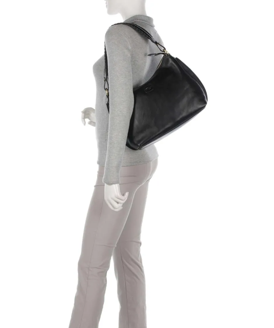 Brics Shoulder Bags|Hobo Bags-Volterra Hobo bag fine grain leather