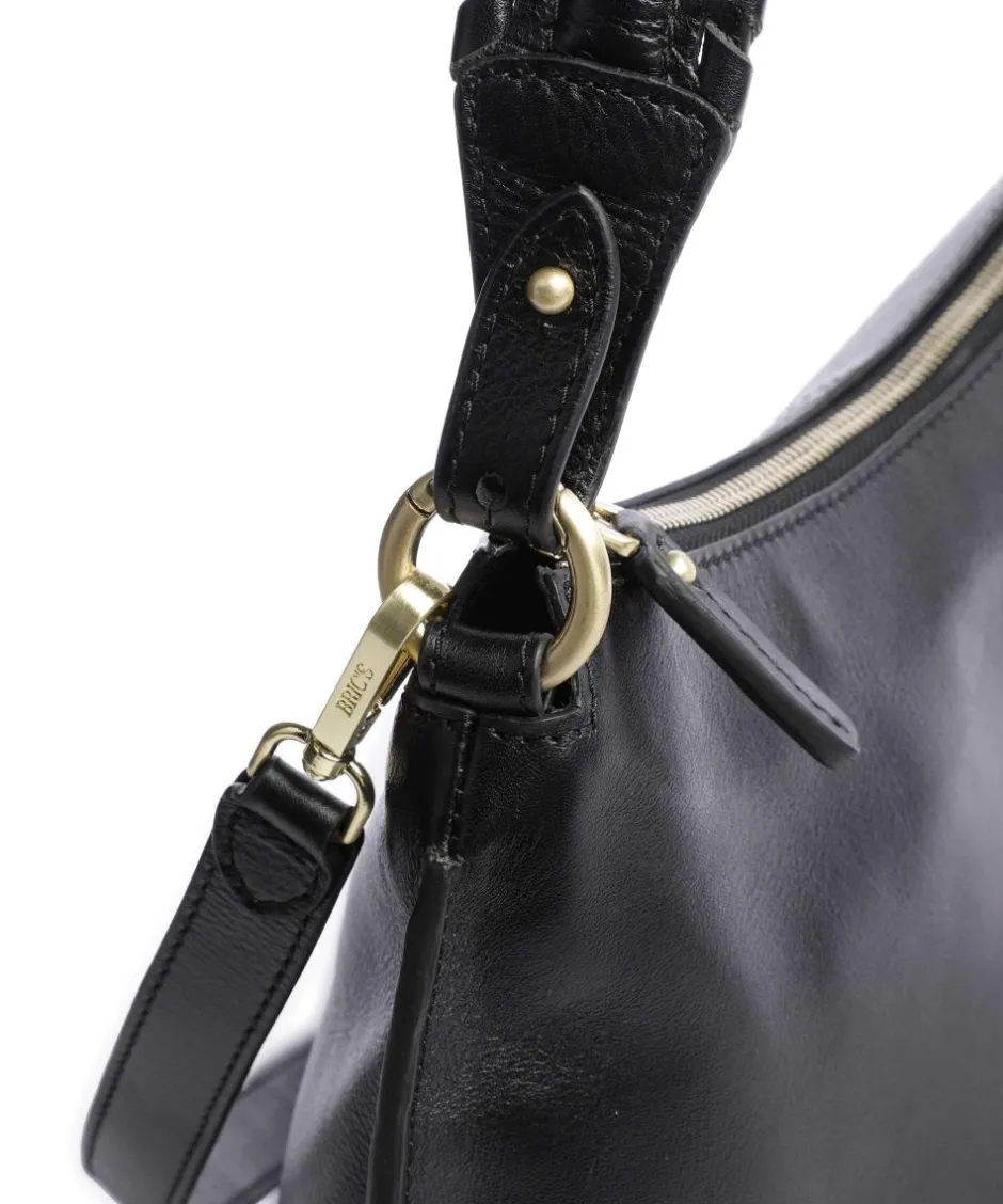 Brics Shoulder Bags|Hobo Bags-Volterra Hobo bag fine grain leather