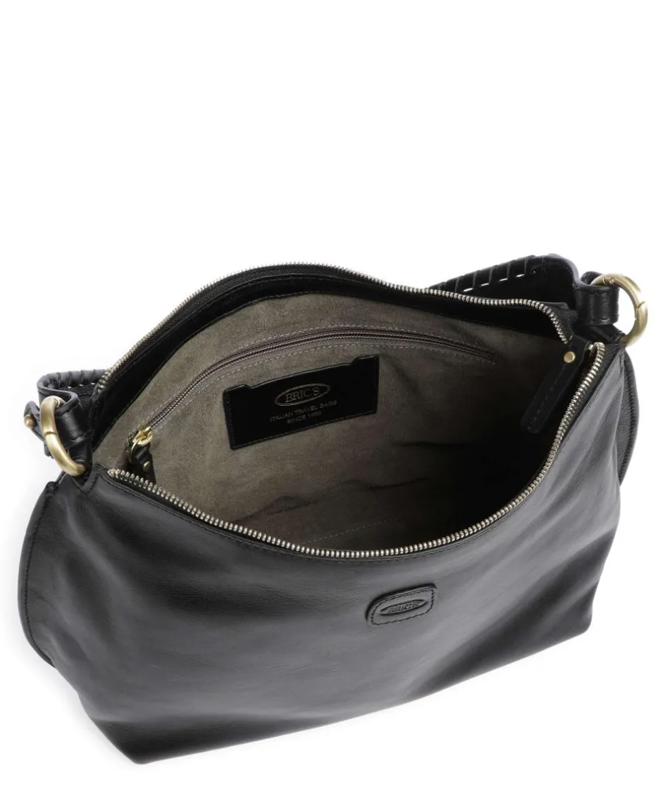 Brics Shoulder Bags|Hobo Bags-Volterra Hobo bag fine grain leather