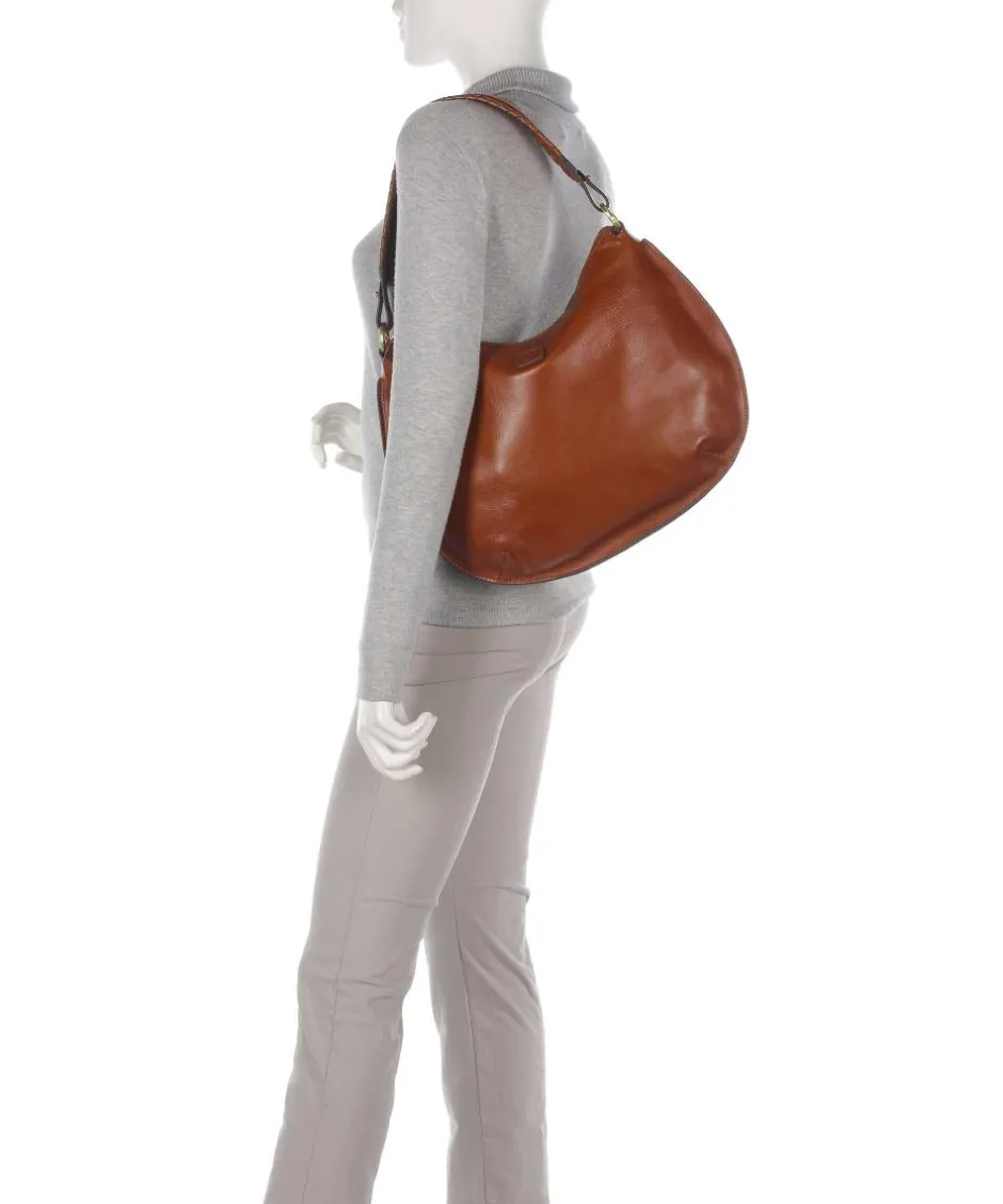 Brics Shoulder Bags|Hobo Bags-Volterra Hobo bag fine grain cow leather