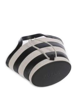 Furla Handbags|Crossbody Bags-Vortice Mini Crossbody bag canvas, fine grain leather