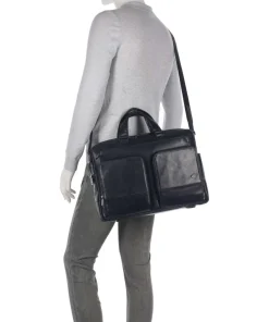 Piquadro Business- & Laptop Bags-W136 Briefcase 15″ fine grain cow leather