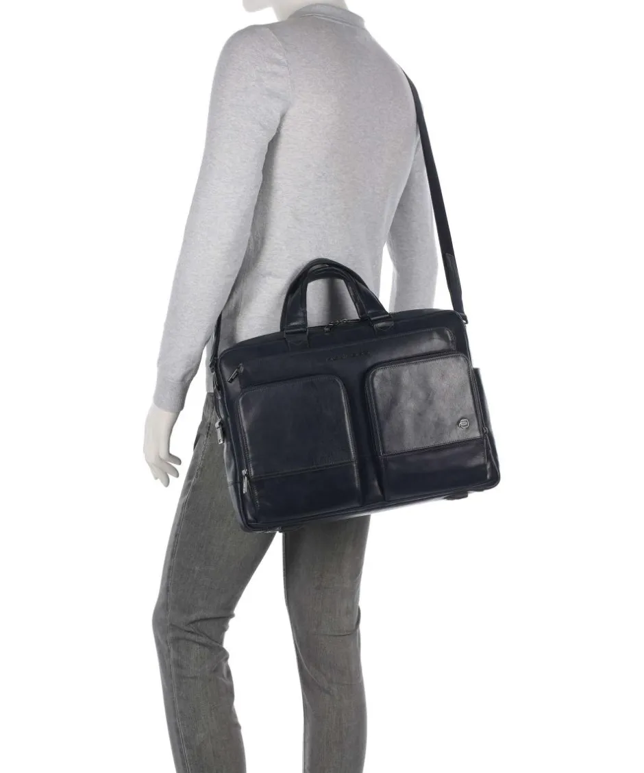 Piquadro Business- & Laptop Bags-W136 Briefcase 15″ fine grain cow leather