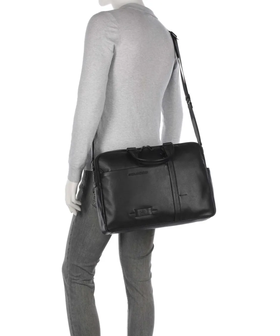 Piquadro Business- & Laptop Bags-W137 Briefcase 16″ fine grain cow leather