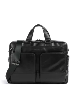 Piquadro Business- & Laptop Bags-W136 Briefcase 15″ fine grain cow leather