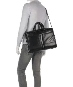 Piquadro Business- & Laptop Bags-W136 Briefcase 15″ fine grain cow leather