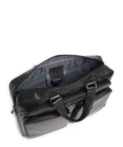 Piquadro Business- & Laptop Bags-W136 Briefcase 15″ fine grain cow leather