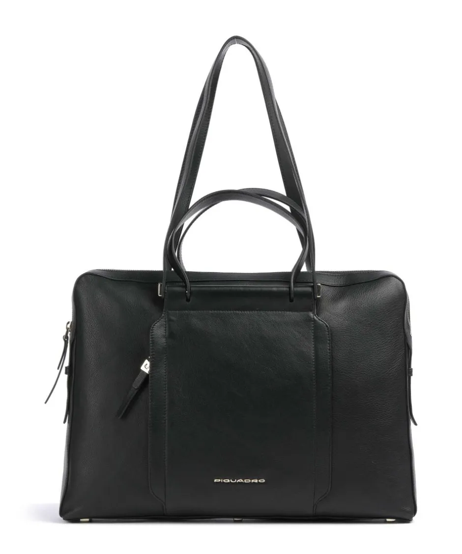 Piquadro Business- & Laptop Bags-W92 Briefcase 15″ grained cow leather