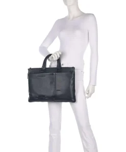 Piquadro Business- & Laptop Bags-W137 Briefcase 15″ grained cow leather
