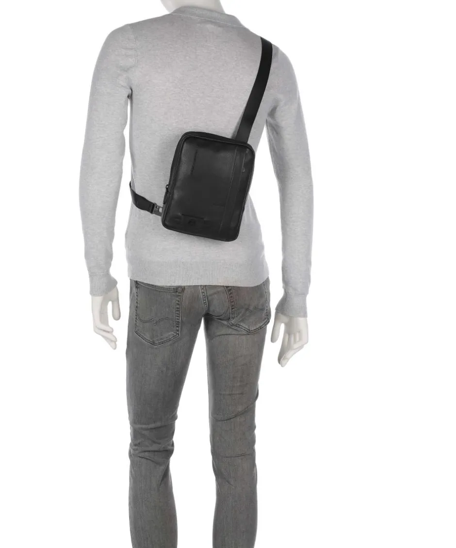 Piquadro Crossbody Bags-W137 Crossbody bag grained cow leather