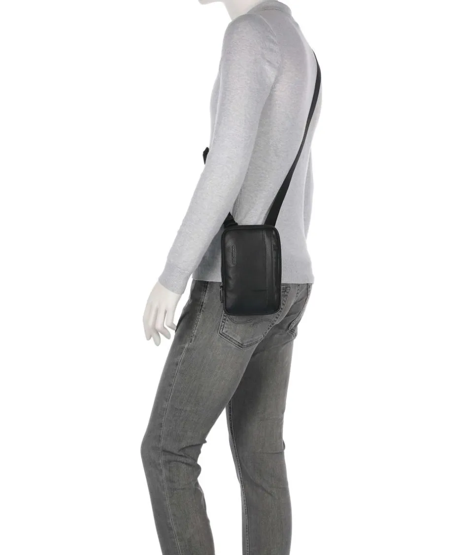 Piquadro Crossbody Bags-W137 Crossbody bag grained cow leather