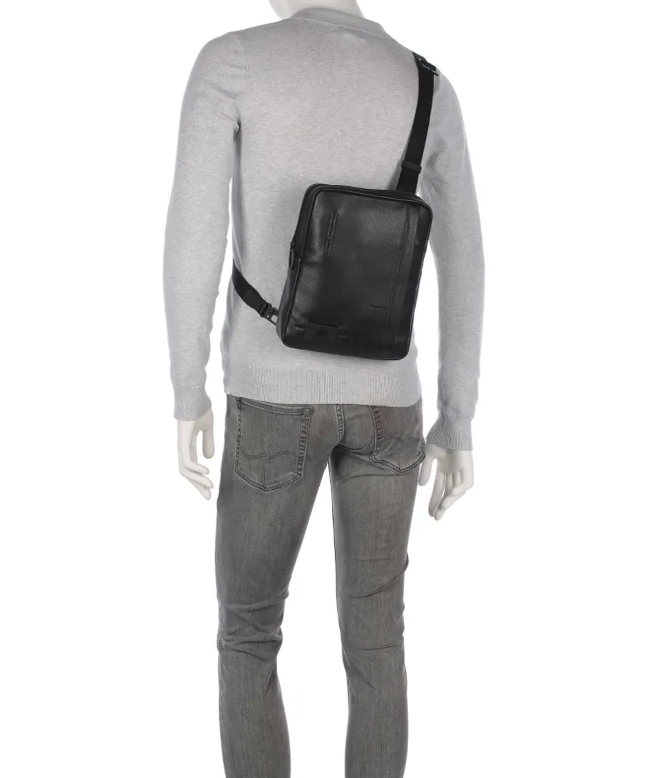Piquadro Crossbody Bags-W137 Crossbody bag grained cow leather
